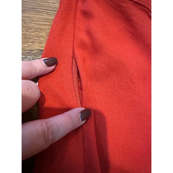 MELLODAY Women's One Shoulder Faux Wrap Midi Dress Red Sz XL NWT (Imperfection) - Picture 4 of 8